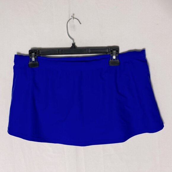 5/$25 George Blue Swim Skirt Bikini Bottom L - Picture 2 of 12